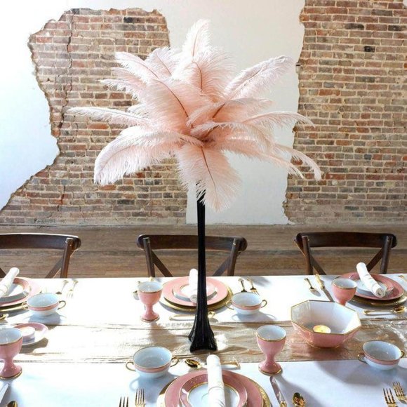 Blush Light Pink Feathers size 12-14 inches for Wedding Party Centerpiece Decor - Picture 1 of 4